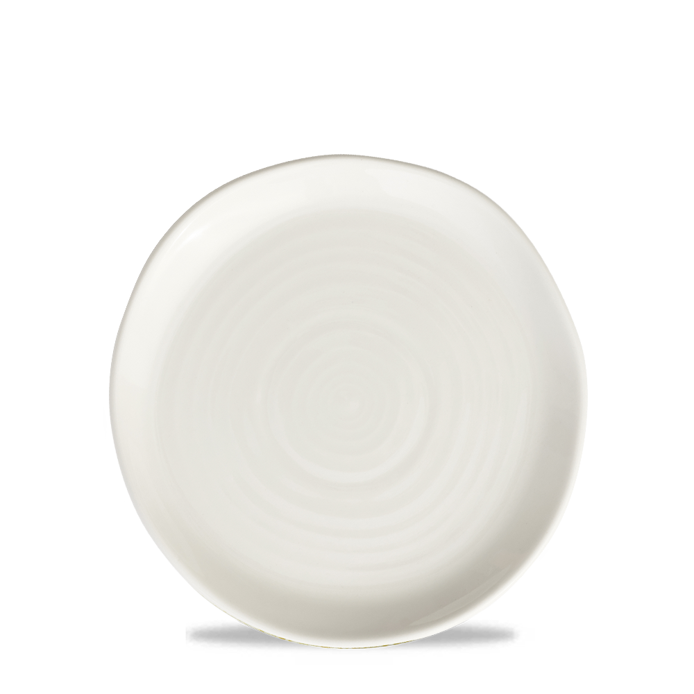 White Natural Plate 17Cm Box 6