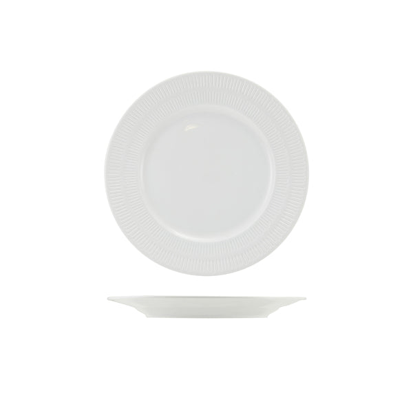 Incise Porcelain Solara Winged Plate 20cm Per Case of 6