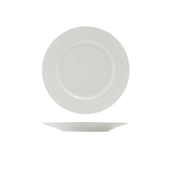 Incise Porcelain Solara Winged Plate 23cm Per Case of 6