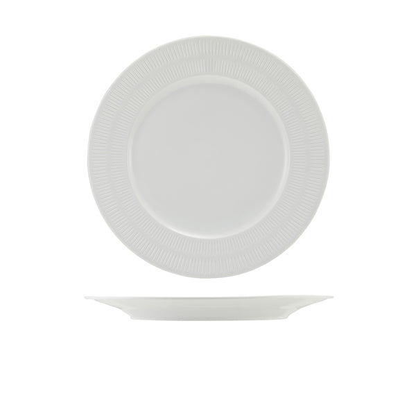 Incise Porcelain Solara Winged Plate 25.5cm Per Case of 6
