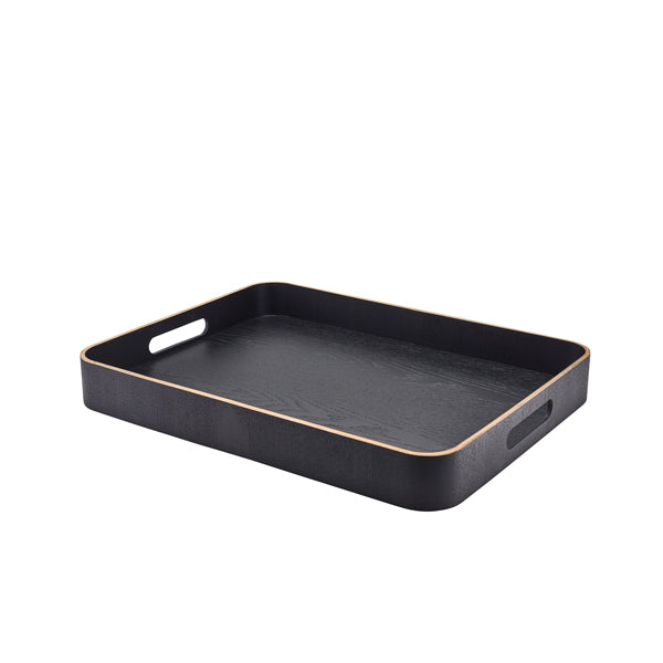 GenWare Black Wood Veneer Butlers Tray 50 x 38cm Per Case of 1