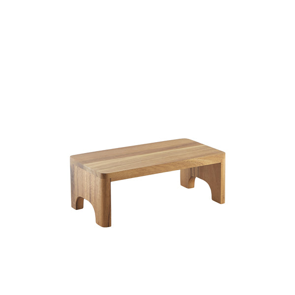 Genware Acacia Wood Buffet Riser GN 1/3 12cm (H)