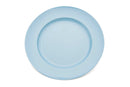 Large Summer Blue Wide Rimmed Dinner Plate
