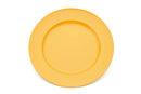 Large Yellow Wide Rimmed Dinner Plate