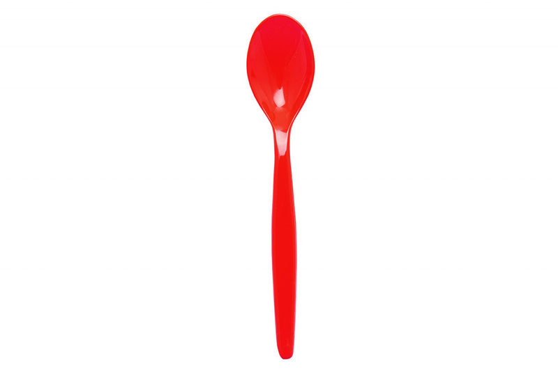 Virtually unbreakable and reusable polycarbonate teaspoons. Suitable for both hot and cold drinks
