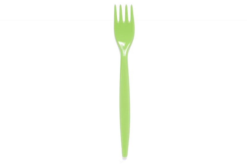 Virtually unbreakable and reusable polycarbonate standard size forks. Suitable for both hot and cold foods