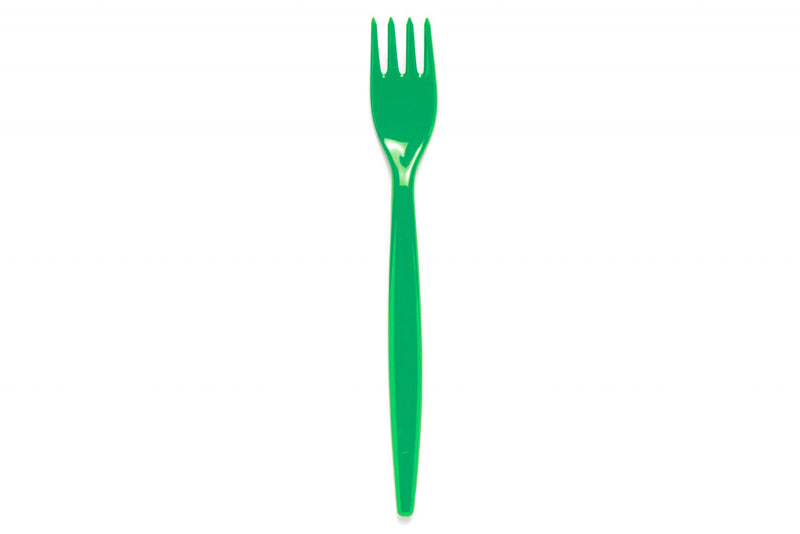 Standard Emerald Green Fork – Reusable Polycarbonate Cutlery