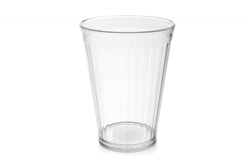 200ml Clear Fluted Tumbler – Polycarbonate