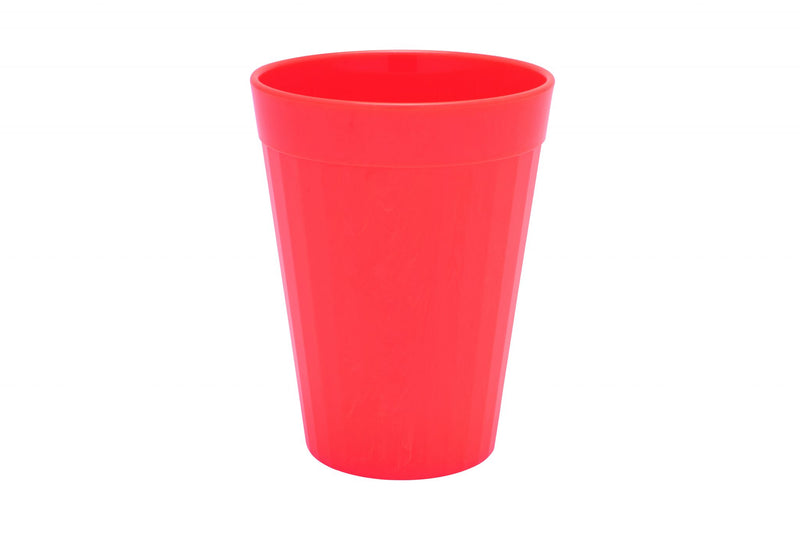 200ml Red Fluted Tumbler – Polycarbonate