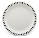 Small Black & Grey Stripes Patterned Plate – 17cm