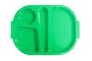 Small Emerald Green Meal Tray with 4 Compartments