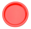 Small Red Narrow Rimmed Plate