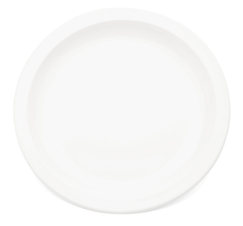 Small White Antibacterial Plate – Narrow Rimmed