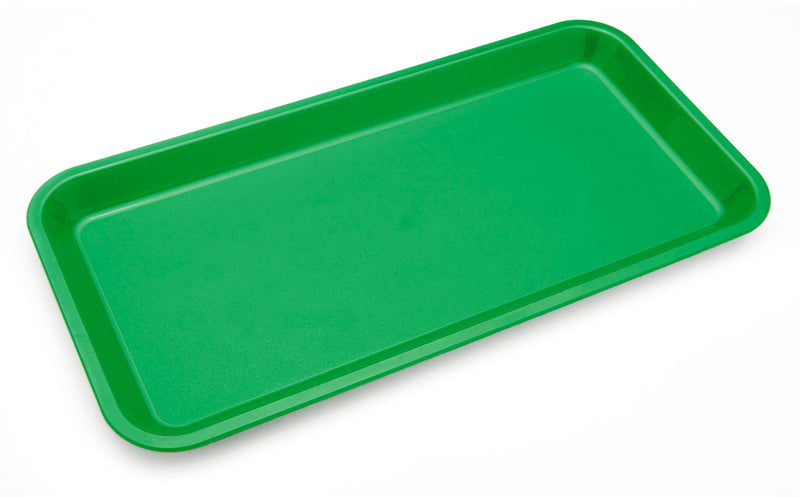 26.7x13.4cm individual serving platter made from virtually unbreakable polycarbonate. Lighweight and very durable mini trays ideal for pastries and coffee, sandwiches, wraps, etc