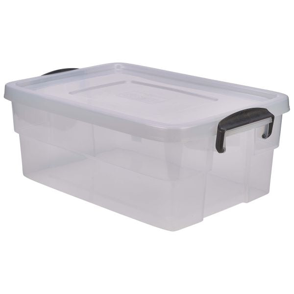 Storage Box 38L W/ Clip Handles pack of 4