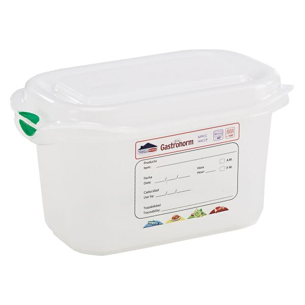 GN Storage Container 1/9 100mm Deep 1L pack of 12