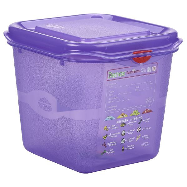 Allergen GN Storage Container 1/6 150mm Deep 2.6L pack of 12