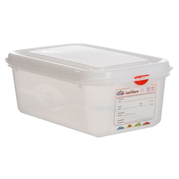 GN Storage Container 1/4 100mm Deep 2.8L pack of 6