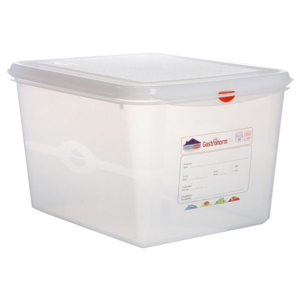 GN Storage Container 1/2 200mm Deep 12.5L pack of 6
