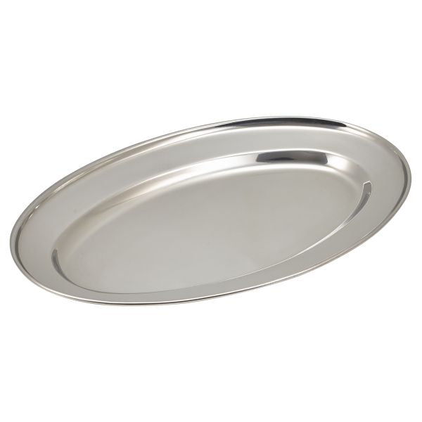 Stephens Stainless Steel Oval Flat 35cm/14"