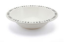 Black & Grey Stripe Patterned Rim Duo Bowl – 15cm