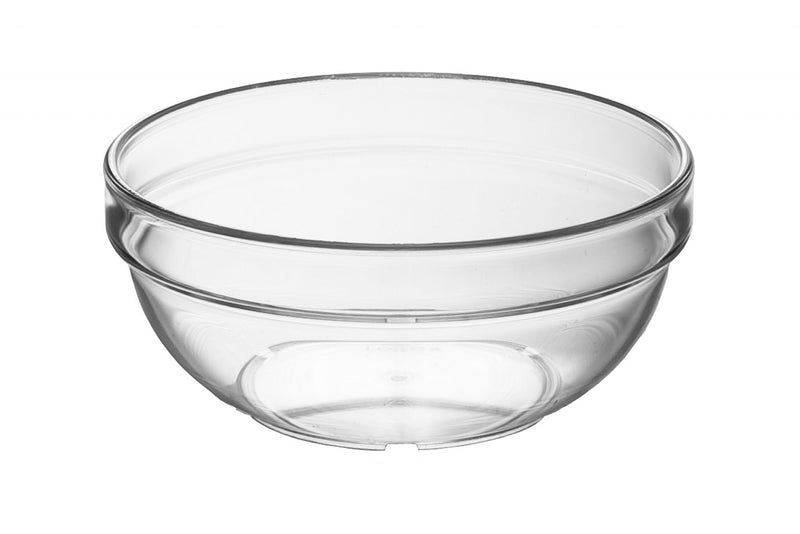 Small 300ml clear bowl made from virtually unbreakable polycarbonate. Ideal for sides, snacks, desserts, etc