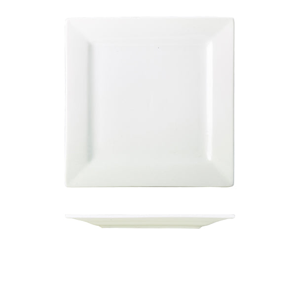 Stephens Porcelain Square Plate 26cm/10.25" (Box of 6)