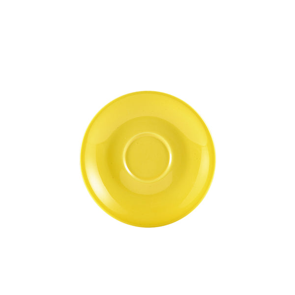 Stephens Porcelain Yellow Saucer 12cm (Box of 6)