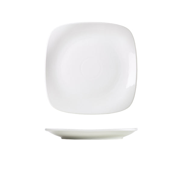 Stephens Porcelain Rounded Square Plate 21cm/8.25" (Box of 6)