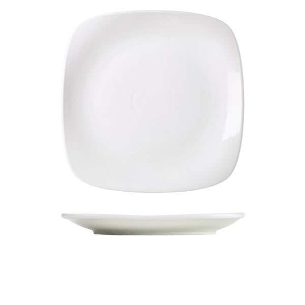 Stephens Porcelain Rounded Square Plate 29cm/11.5" (Box of 6)
