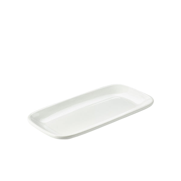 Stephens Porcelain Rounded Rectangular Plate 29.5 x 15cm/11.5 x 6" (Box of 6)