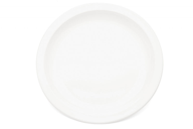 25.5cm narrow rimmed dinner plate made from virtually unbreakable polycarbonate
