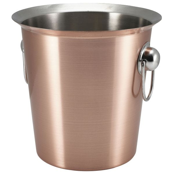 Stephens Copper Plated Wine Bucket With Ring Handles