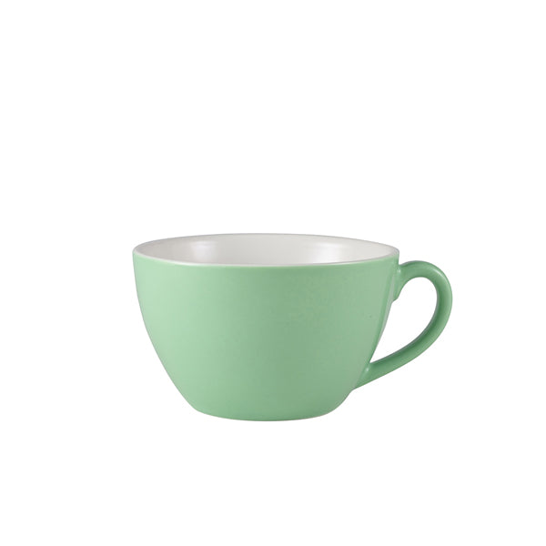 Stephens Porcelain Green Bowl Shaped Cup 34cl/12oz (Box of 6)