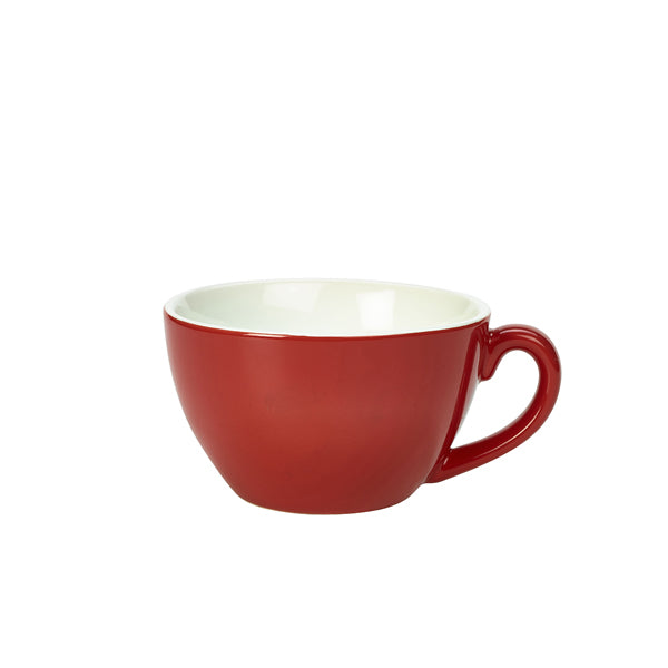 Stephens Porcelain Red Bowl Shaped Cup 34cl/12oz (Box of 6)