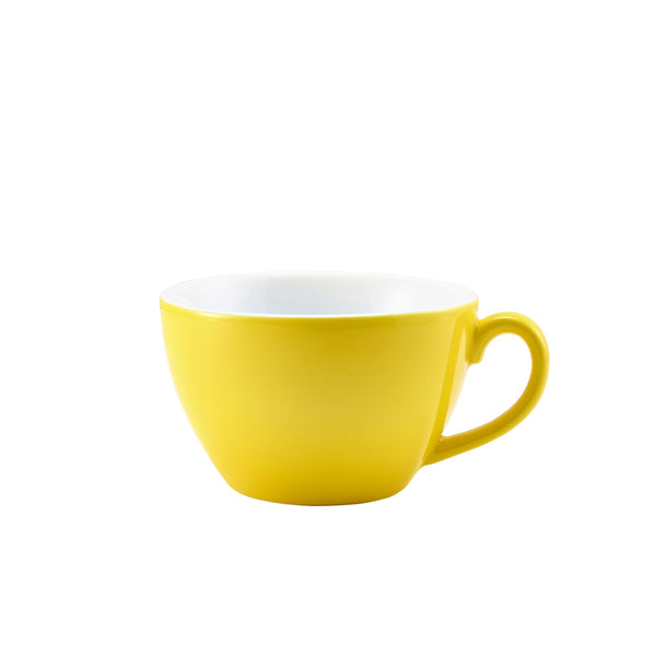 Stephens Porcelain Yellow Bowl Shaped Cup 34cl/12oz (Box of 6)