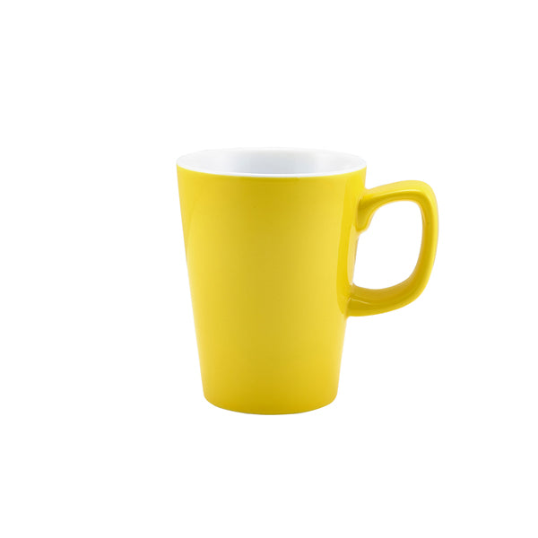 Stephens Porcelain Yellow Latte Mug 34cl/12oz (Box of 6)