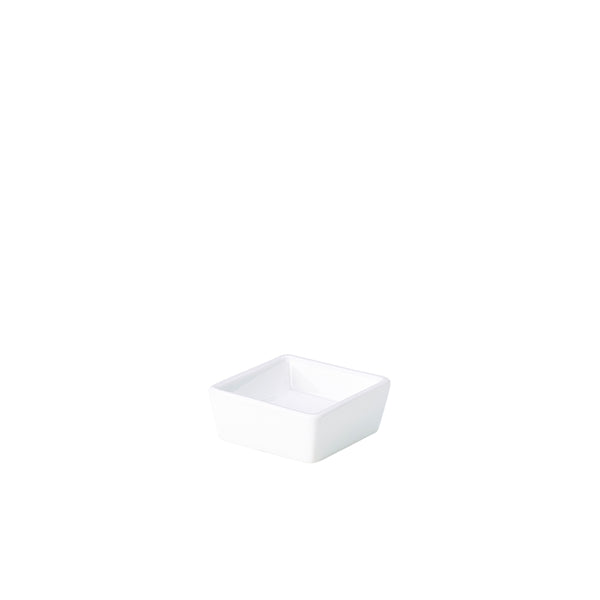 Stephens Porcelain Square Dish 6.4 x 2.5cm/2.5 x 1" (Box of 12)