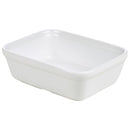 Genware Porcelain Rectangular Pie Dish 15.5x11.5cm/ 6 x 4.5" pack of 12