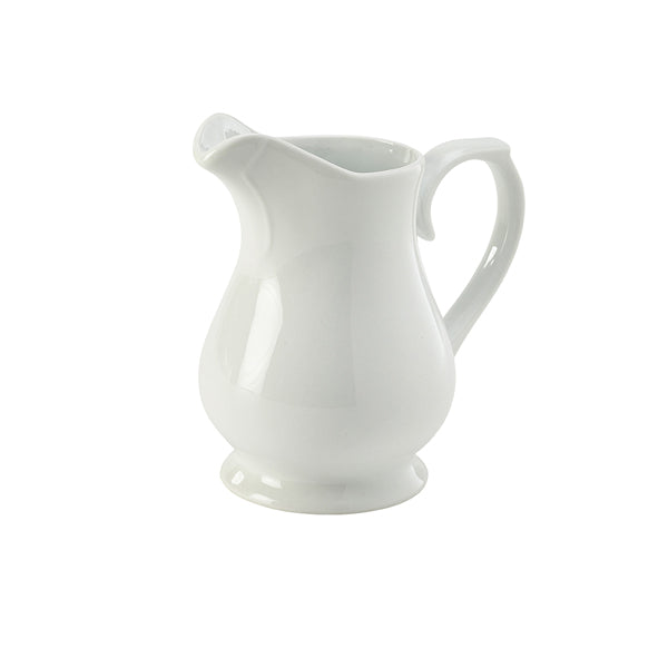Genware Porcelain Traditional Serving Jug 56cl/ 20oz pack of 6