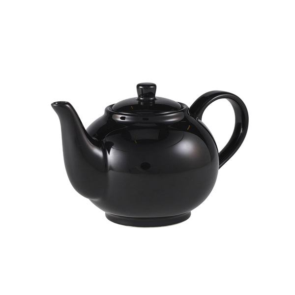 Stephens Porcelain Black Teapot 45cl/15.75oz (Box of 6)
