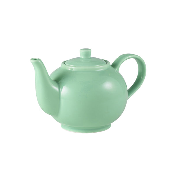 Stephens Porcelain Green Teapot 45cl/15.75oz (Box of 6)