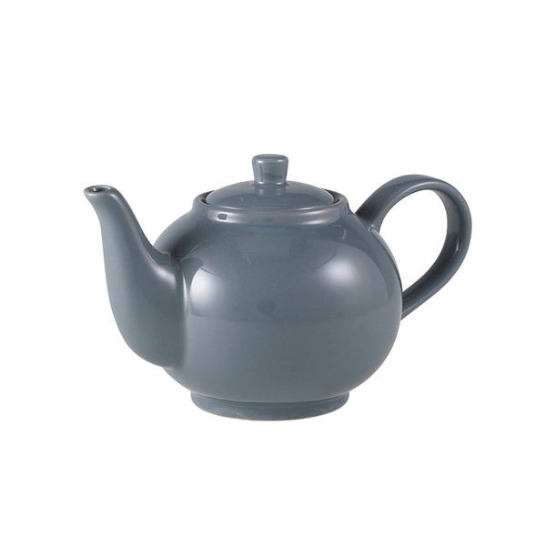 Stephens Porcelain Grey Teapot 45cl/15.75oz (Box of 6)