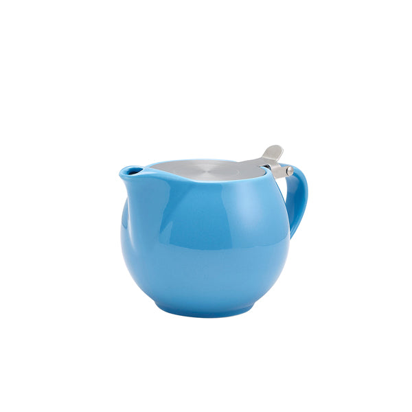 Stephens Porcelain Blue Teapot with St/St Lid & Infuser 50cl/17.6oz (Box of 6)