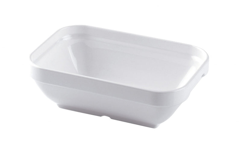White Rectangular Deep Dish – 250ml