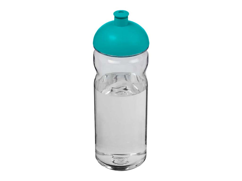 600ml capacity clear water bottle with turquoise pull out lid