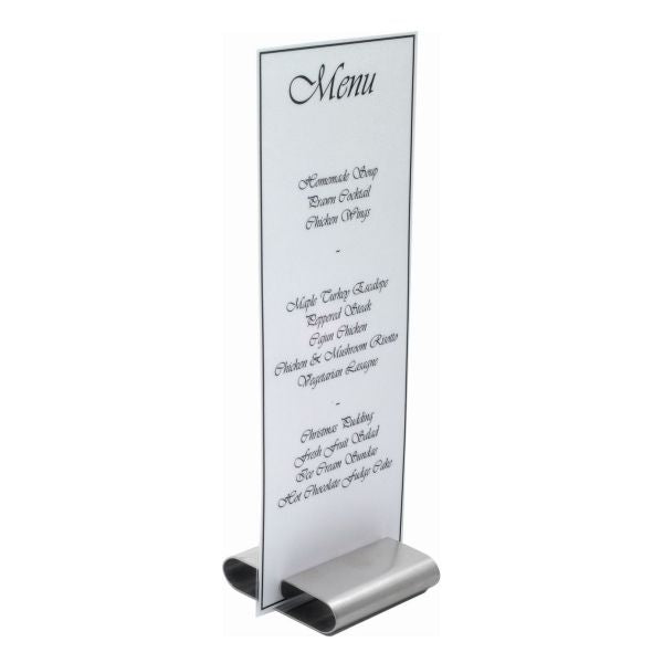 Stephens Stainless Steel Menu Stand