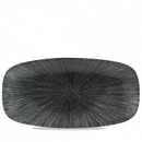 Studio Prints Agano Black Chefs Oblong Plate 13 7/8X7 3/8" Box 6