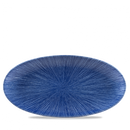 Studio Prints Agano Blue Oval Chefs Plate 13 3/4X6 3/4" Box 6