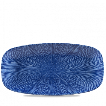 Studio Prints Agano Blue Chefs Oblong Plate 13 7/8X7 3/8" Box 6